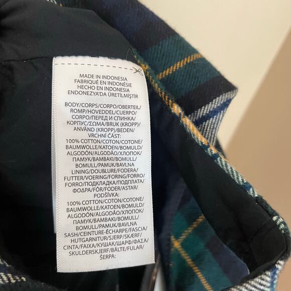 Polo Ralph Lauren Girls 6X Holiday Dress Green Navy Tartan Plaid Party NWT - Picture 10 of 12